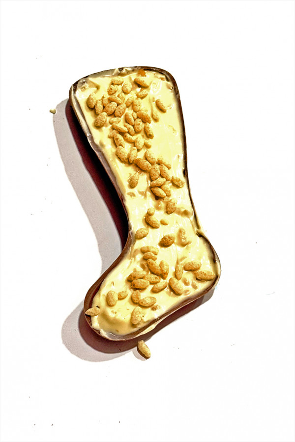 Calza di cioccolato ai cereali