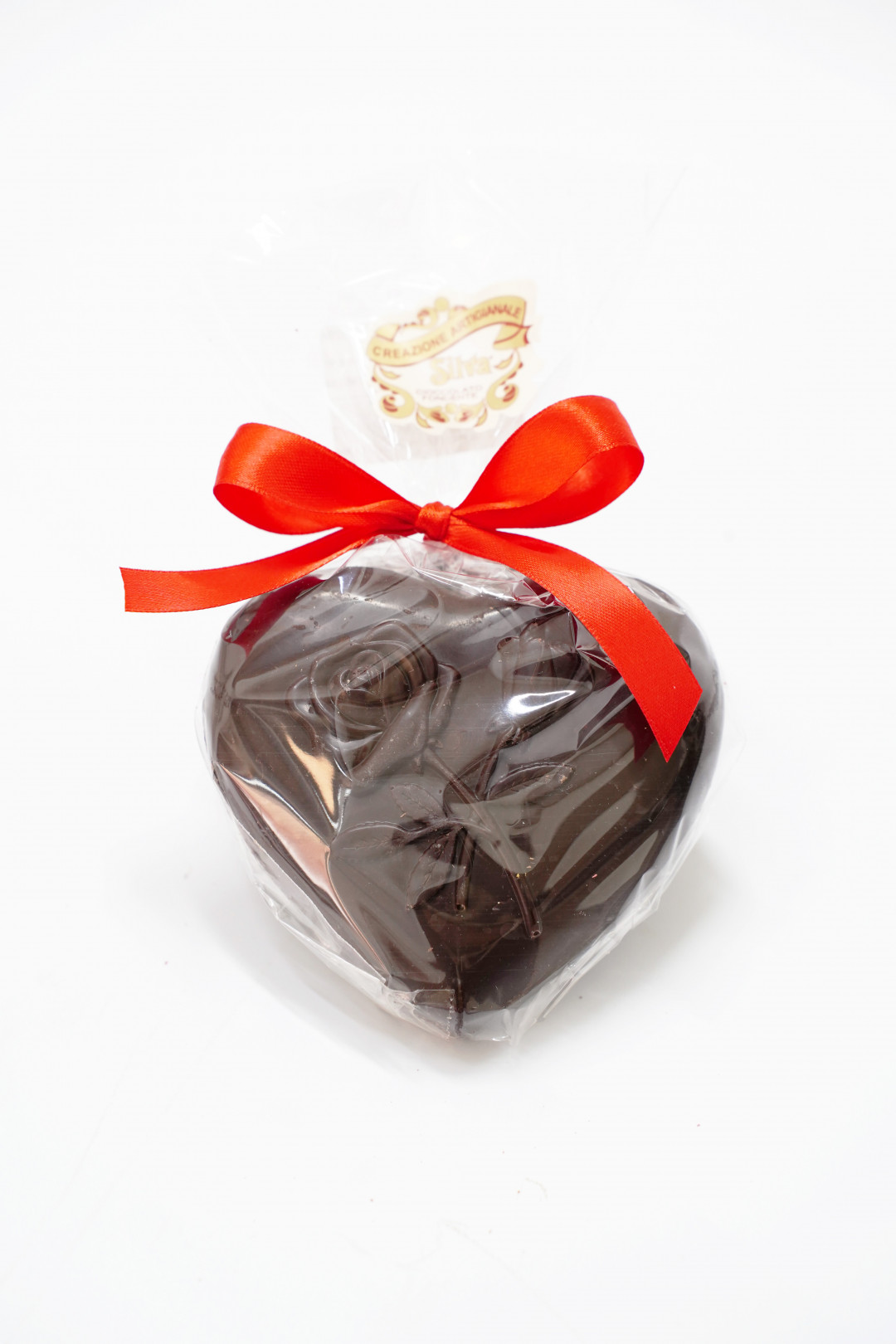Cuore al cioccolato al fondente artigianale San Valentino gr.80